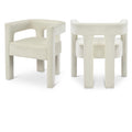  Color_Cream -- Athena Cream Velvet Upholstered Dining Chair IMAGE 1