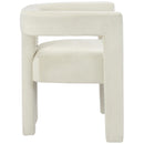  Color_Cream -- Athena Cream Velvet Upholstered Dining Chair IMAGE 6