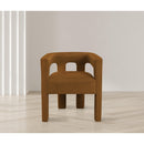  Color_Saddle -- Athena Saddle Velvet Upholstered Dining Chair IMAGE 2