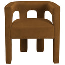 Meridian Athena Saddle Velvet Dining Chair IMAGE 5