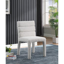  Color_Cream -- Kai Cream Boucle Fabric Upholstered Dining Chair IMAGE 2