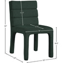  Color_Green -- Kai Green Boucle Fabric Upholstered Dining Chair IMAGE 8