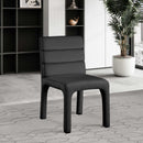 Meridian Kai Black Velvet Dining Chair IMAGE 2