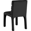 Color_Black -- Kai Black Velvet Upholstered Dining Chair IMAGE 3