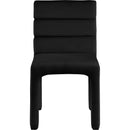  Color_Black -- Kai Black Velvet Upholstered Dining Chair IMAGE 5