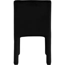  Color_Black -- Kai Black Velvet Upholstered Dining Chair IMAGE 6