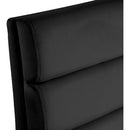  Color_Black -- Kai Black Velvet Upholstered Dining Chair IMAGE 7