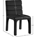  Color_Black -- Kai Black Velvet Upholstered Dining Chair IMAGE 8