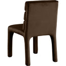  Color_Brown -- Kai Brown Velvet Upholstered Dining Chair IMAGE 3