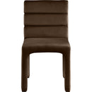 Meridian Kai Brown Velvet Dining Chair IMAGE 5