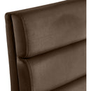  Color_Brown -- Kai Brown Velvet Upholstered Dining Chair IMAGE 7