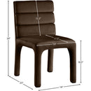  Color_Brown -- Kai Brown Velvet Upholstered Dining Chair IMAGE 8