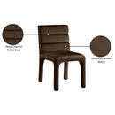  Color_Brown -- Kai Brown Velvet Upholstered Dining Chair IMAGE 9