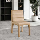  Color_Camel -- Kai Camel Velvet Upholstered Dining Chair IMAGE 2