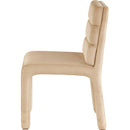  Color_Camel -- Kai Camel Velvet Upholstered Dining Chair IMAGE 4