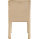 Meridian Kai Camel Velvet Dining Chair IMAGE 6