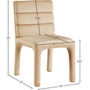  Color_Camel -- Kai Camel Velvet Upholstered Dining Chair IMAGE 8