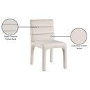  Color_Cream -- Kai Cream Velvet Upholstered Dining Chair IMAGE 9