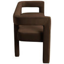  Color_Brown -- Athena Brown Velvet Upholstered Bench IMAGE 5