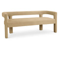  Color_Camel -- Athena Camel Velvet Upholstered Bench IMAGE 1