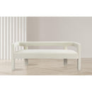  Color_Cream -- Athena Cream Velvet Upholstered Bench IMAGE 2