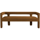  Color_Saddle -- Athena Saddle Velvet Upholstered Bench IMAGE 4