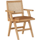  Color_Cognac/ Natural -- Meridian Abby Arm Chair IMAGE 3