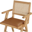  Color_Cognac/ Natural -- Meridian Abby Arm Chair IMAGE 6