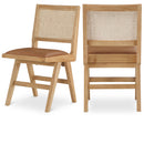  Color_Cognac/ Natural -- Meridian Abby Dining Chair IMAGE 1