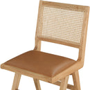  Color_Cognac/ Natural -- Meridian Abby Dining Chair IMAGE 6