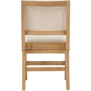  Color_Cream/ Natural -- Abby Cream Vegan Leather Upholstered Dining Side Chair IMAGE 2