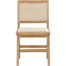 Meridian Abby Cream Vegan Leather Dining Side Chair IMAGE 4