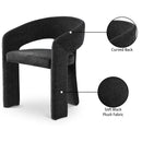  Color_Black -- Meridian Rendition Dining Chair IMAGE 2