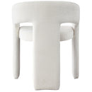 Meridian Rendition Cream Plush Fabric Dining Chair IMAGE 3