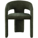  Color_Green -- Rendition Green Fabric Upholstered Dining Chair IMAGE 4