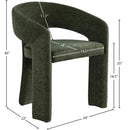  Color_Green -- Rendition Green Fabric Upholstered Dining Chair IMAGE 8