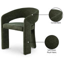  Color_Green -- Rendition Green Fabric Upholstered Dining Chair IMAGE 9