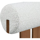  Meridian Dario Cream Boucle Fabric Upholstered Dining Chair IMAGE 7