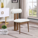  Meridian Dario Cream Boucle Fabric Upholstered Dining Chair IMAGE 8