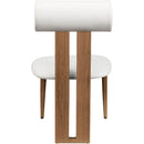  Color_Cream/ Walnut -- Meridian Dario Dining Chair IMAGE 2