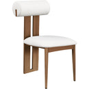  Color_Cream/ Walnut -- Meridian Dario Dining Chair IMAGE 3