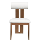  Color_Cream/ Walnut -- Meridian Dario Dining Chair IMAGE 4