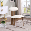 Color_Cream/ Walnut -- Meridian Dario Dining Chair IMAGE 8