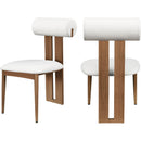  Color_Cream/ Walnut -- Meridian Dario Dining Chair IMAGE 9