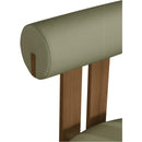 Meridian Dario Green Vegan Leather Dining Chair IMAGE 6