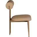  Color_Tan/ Walnut -- Dario Tan Vegan Leather Upholstered Dining Chair IMAGE 5