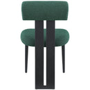 Meridian Dario Green Boucle Fabric Dining Chair IMAGE 2