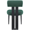  Color_Green -- Dario Green Boucle Fabric Upholstered Dining Chair IMAGE 2
