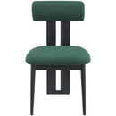  Color_Green -- Dario Green Boucle Fabric Upholstered Dining Chair IMAGE 4