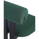  Color_Green -- Dario Green Boucle Fabric Upholstered Dining Chair IMAGE 7